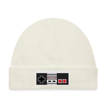 nes Controller - Baby Premium Organic Mütze - Naturweiß - Vorne