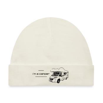 I`m a camper - Baby Premium Organic Mütze - Naturweiß - Vorne