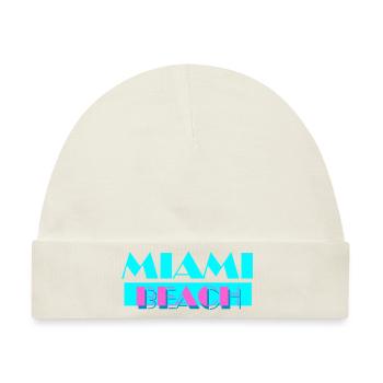Miami Beach - Baby Premium Organic Mütze - Naturweiß - Vorne