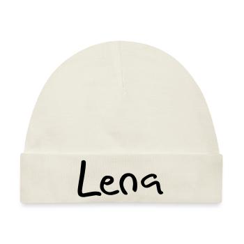 lena - Baby Premium Organic Mütze - Naturweiß - Vorne