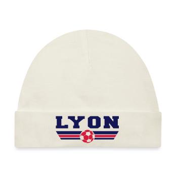 Lyon Fußball - Baby Premium Organic Mütze - Naturweiß - Vorne