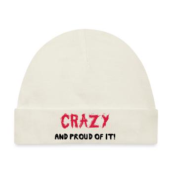 Crazy - Baby Premium Organic Mütze - Naturweiß - Vorne
