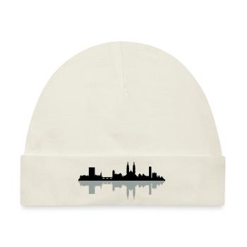 Skyline Basel - Baby Premium Organic Mütze - Naturweiß - Vorne