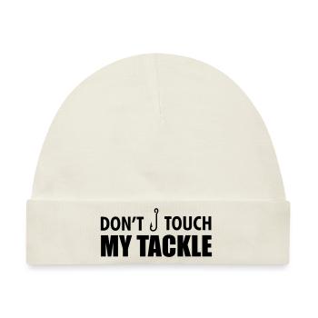 Fishing: Don't touch my tackle - Baby Premium Organic Mütze - Naturweiß - Vorne