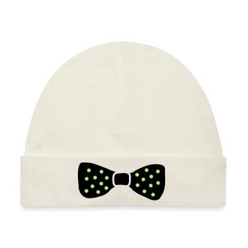bow_tie - Baby Premium Organic Mütze - Naturweiß - Vorne