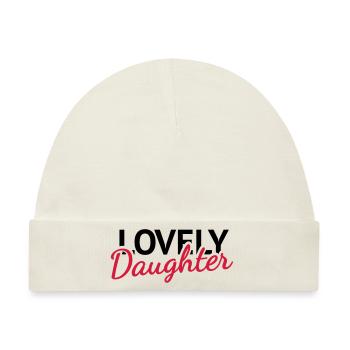 Lovely Daughter - Baby Premium Organic Mütze - Naturweiß - Vorne