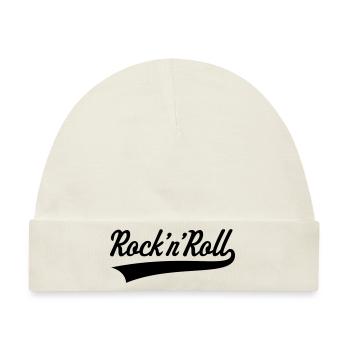 Rock 'n' Roll / Rock And Roll / Rock & Roll - Baby Premium Organic Mütze - Naturweiß - Vorne