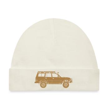 Geländewagen - Baby Premium Organic Mütze - Naturweiß - Vorne
