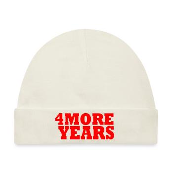 4 more years - Baby Premium Organic Mütze - Naturweiß - Vorne
