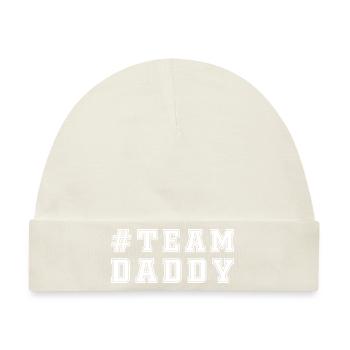 TEAM DADDY - Baby Premium Organic Mütze - Naturweiß - Vorne