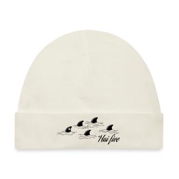 Hai Five - Haifisch Geschenk - Baby Premium Organic Mütze - Naturweiß - Vorne