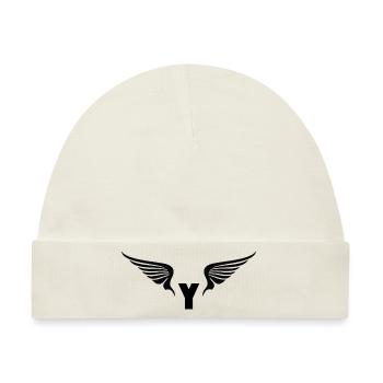 Pegasus Y - Baby Premium Organic Mütze - Naturweiß - Vorne