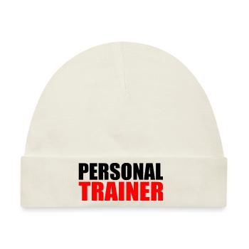 Personal trainer - Baby Premium Organic Mütze - Naturweiß - Vorne