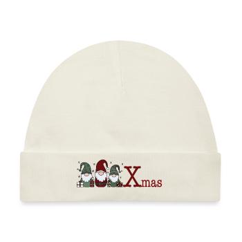 Wichtel Xmas - Baby Premium Organic Mütze - Naturweiß - Vorne