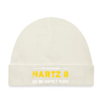 Hartz 8 Doppelt Pleite - Baby Premium Organic Mütze - Naturweiß - Vorne