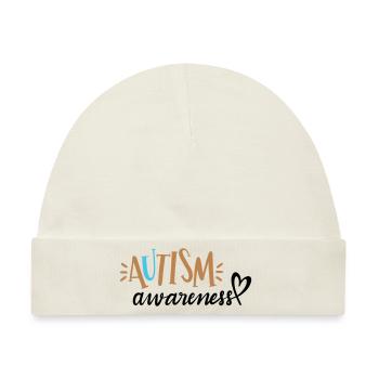 Autism Awareness - Baby Premium Organic Mütze - Naturweiß - Vorne