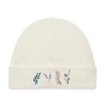 Frühlingsblumen Geschenkidee - Baby Premium Organic Mütze - Naturweiß - Vorne
