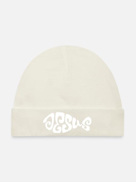 Jesus Fisch Design. - Baby Premium Organic Mütze - Naturweiß