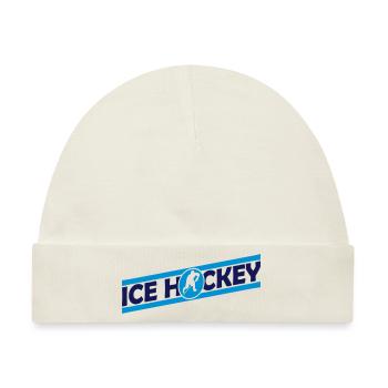 Balken Ice Hockey - Baby Premium Organic Mütze - Naturweiß - Vorne