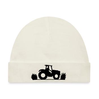 Landwirt Felder Farmer - Baby Premium Organic Mütze - Naturweiß - Vorne