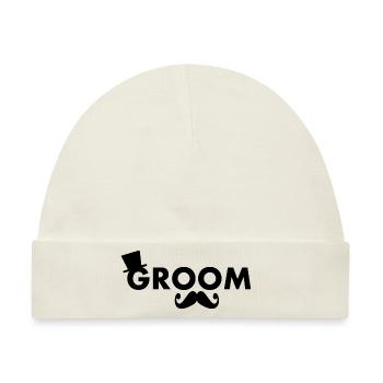 Groom - Baby Premium Organic Mütze - Naturweiß - Vorne