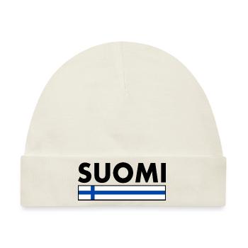 Suomi - Baby Premium Organic Mütze - Naturweiß - Vorne