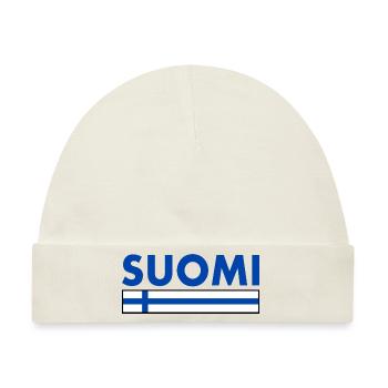 Suomi - Baby Premium Organic Mütze - Naturweiß - Vorne