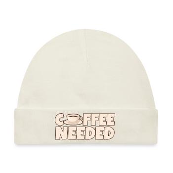 Coffee Needed 4 - Baby Premium Organic Mütze - Naturweiß - Vorne