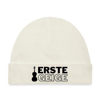 Erste Geige - Baby Premium Organic Mütze - Naturweiß - Vorne
