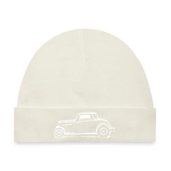 Hot Rod, Street Rod, Design von Mondwinkel - Baby Premium Organic Mütze - Naturweiß - Vorne