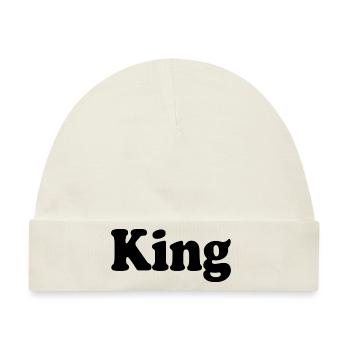 King - Baby Premium Organic Mütze - Naturweiß - Vorne