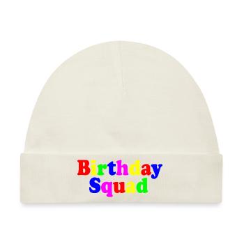 Birthday squad - Baby Premium Organic Mütze - Naturweiß - Vorne