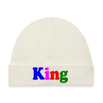 King - Baby Premium Organic Mütze - Naturweiß - Vorne