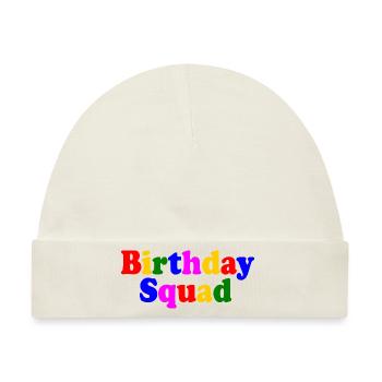 Birthday squad - Baby Premium Organic Mütze - Naturweiß - Vorne