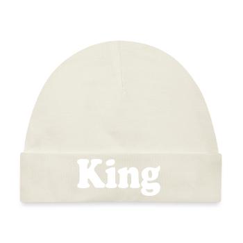 King - Baby Premium Organic Mütze - Naturweiß - Vorne