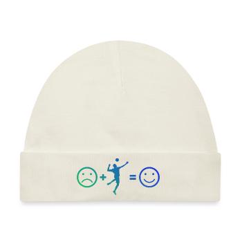 Herren Faustballspieler Fistball Faustballspielen - Baby Premium Organic Mütze - Naturweiß - Vorne