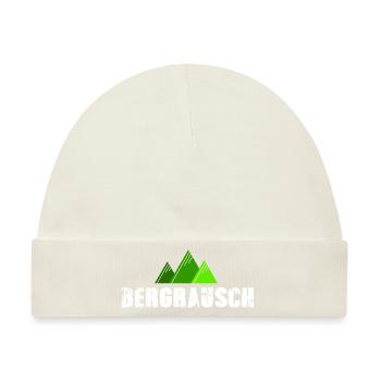 Alpenliebe Berge Südtirol Wandern Bergrausch - Baby Premium Organic Mütze - Naturweiß - Vorne