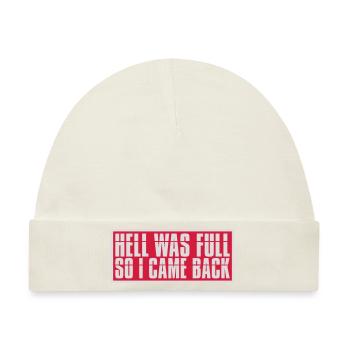 hell was full Zitat - Baby Premium Organic Mütze - Naturweiß - Vorne