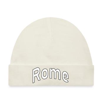 rome - Baby Premium Organic Mütze - Naturweiß - Vorne