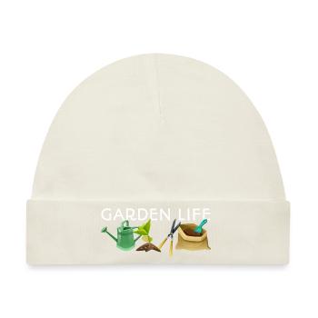 Garden Life Gardener Horticulturist Gardening Land - Baby Premium Organic Mütze - Naturweiß - Vorne