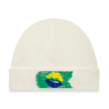 Brasilien - Flagge - Baby Premium Organic Mütze - Naturweiß - Vorne
