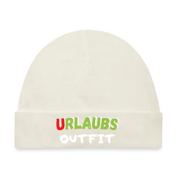 Urlaubs Outfit - Baby Premium Organic Mütze - Naturweiß - Vorne