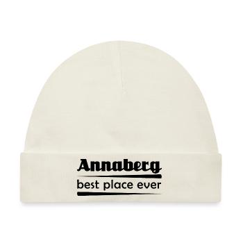 Annaberg - Stadt best place ever - Baby Premium Organic Mütze - Naturweiß - Vorne