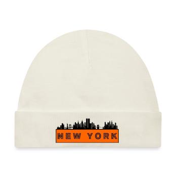 Stadt New York - USA Amerika - Baby Premium Organic Mütze - Naturweiß - Vorne