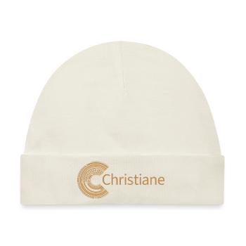Für Christiane - Baby Premium Organic Mütze - Naturweiß - Vorne