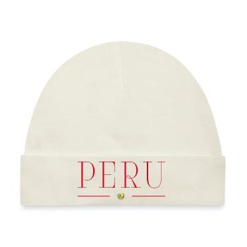 Ich liebe Peru - Baby Premium Organic Mütze - Naturweiß - Vorne