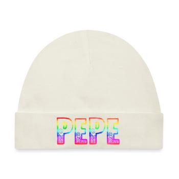 pepe rs regenbogen - Baby Premium Organic Mütze - Naturweiß - Vorne