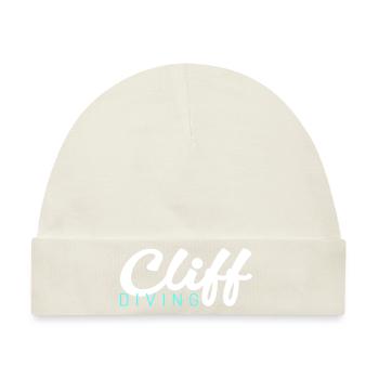 cliff diving - Baby Premium Organic Mütze - Naturweiß - Vorne