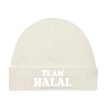 Team halal - Baby Premium Organic Mütze - Naturweiß - Vorne