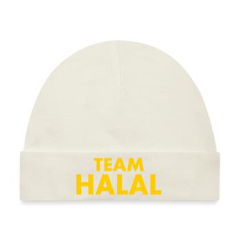 Team halal - Baby Premium Organic Mütze - Naturweiß - Vorne
